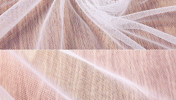 Knitted nylon hexagonal mesh for decoration of Ballet Clothing